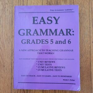 Easy Grammar Grades 5 6 Purple Paperback Wanda C Phillips English Home School